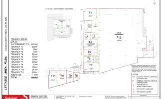 Net Lettable Area Plan - Coles, Colac